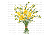 Australian Wildflower- Golden Wattle, a Decorative Illustration by Bloom Craft Creations (Thumbnail 10 of 10)