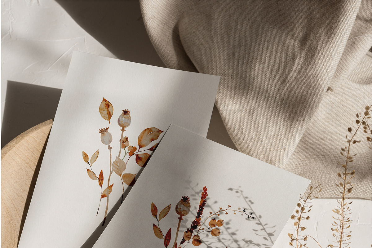 AUTUMN AESTHETIC - fall watercolor, a Seasonal Illustration by Youksy (Photo 2 of 11)