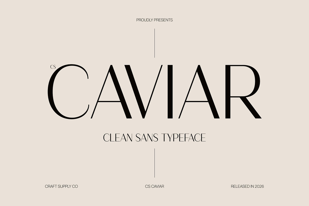 CS Caviar – Clean Sans Serif, a Sans Serif Font by Craft Supply Co. (Photo 1 of 8)