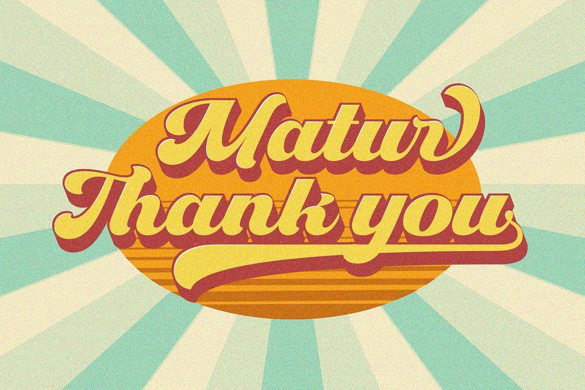 Retro Lettering - Groovy font, a Script Font by Nirmana Visual (Photo 11 of 11)