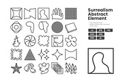 Surrealism Abstract Elements, an Outline Icon by erifqizeicon (Thumbnail 3 of 3)