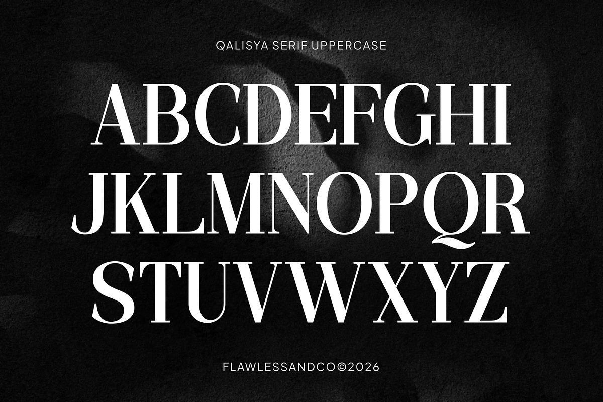 Qalisya - Modern Stylish Serif Font, a Serif Font by Flawless And Co (Photo 7 of 10)