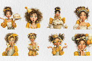 Watercolor Funny Birthday Girls Clip, a Seasonal Illustration by Rose Art (Thumbnail 4 of 6)