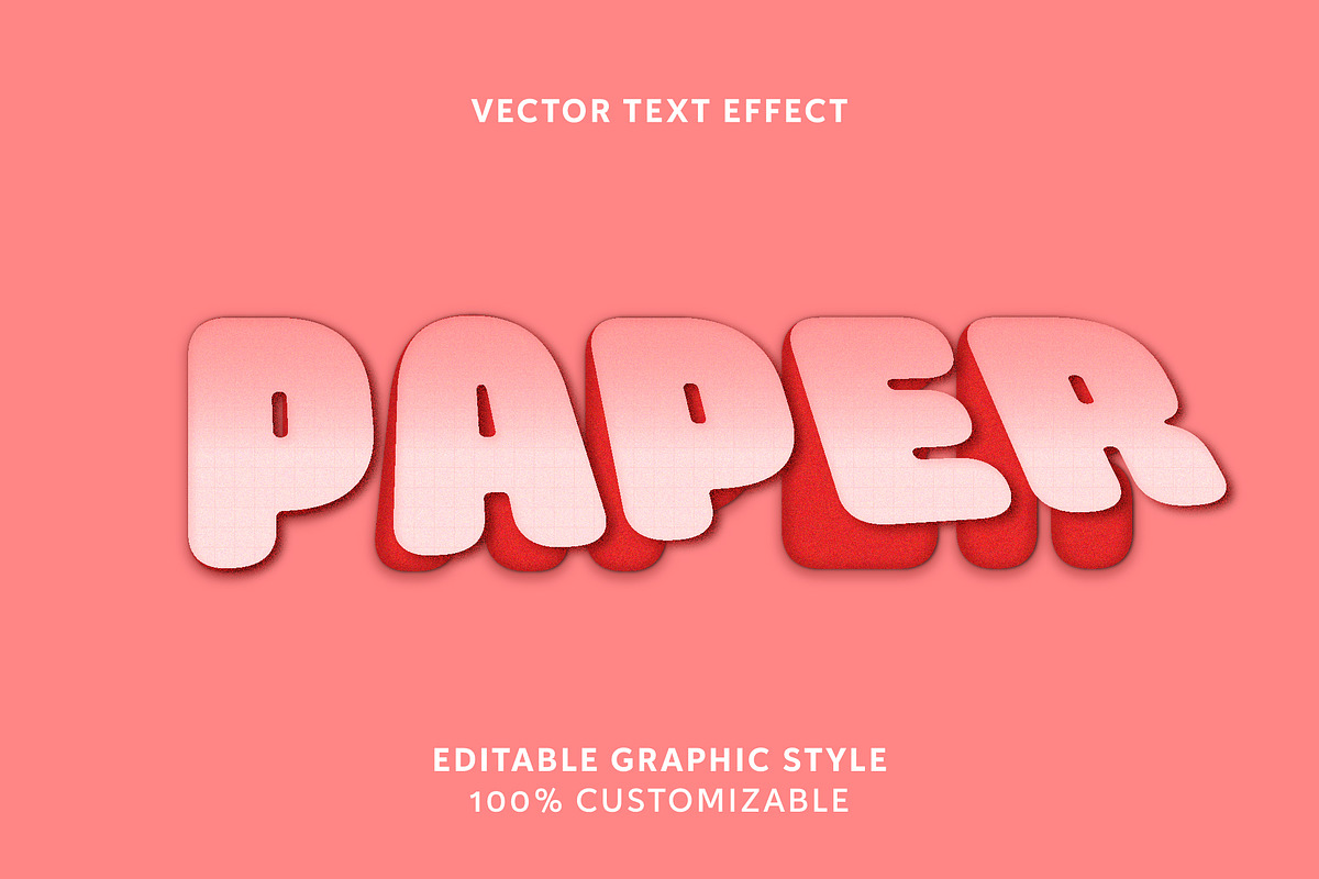 Soft Rounded Subtle Grid Text Effect