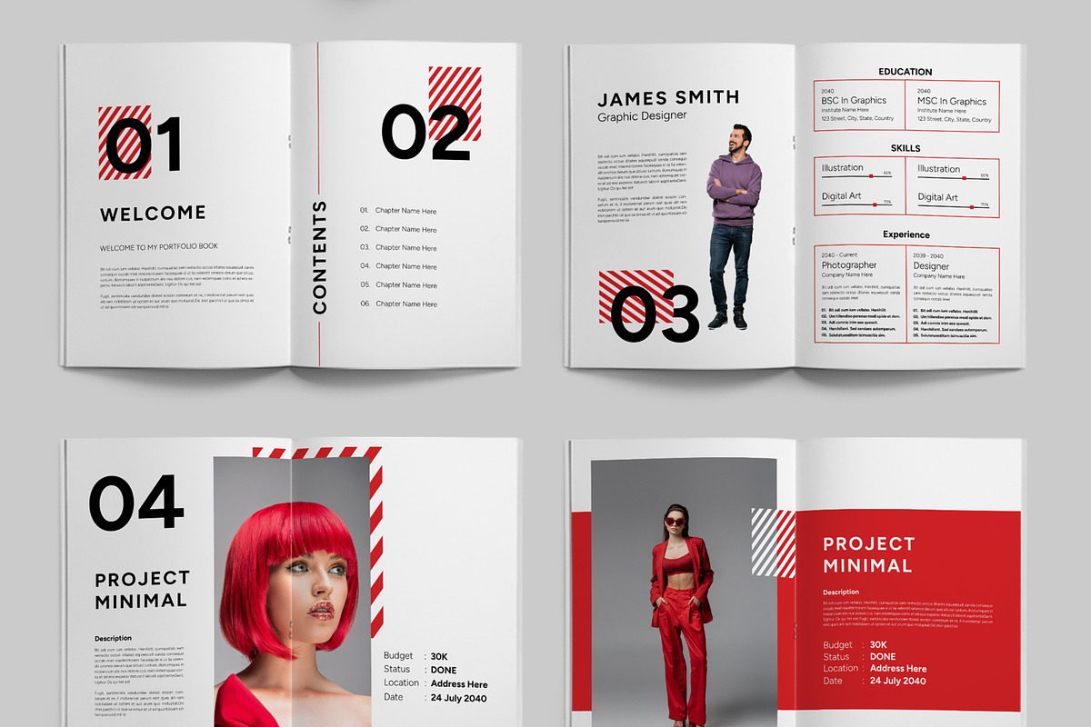 Minimal Portfolio Book, a Magazine Template by ContestDesign (Photo 3 of 4)