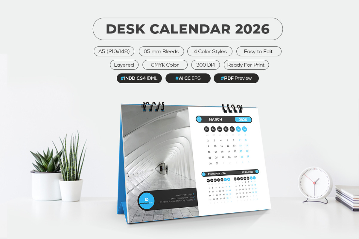 A5 Calendar 2026 Printable preview 3