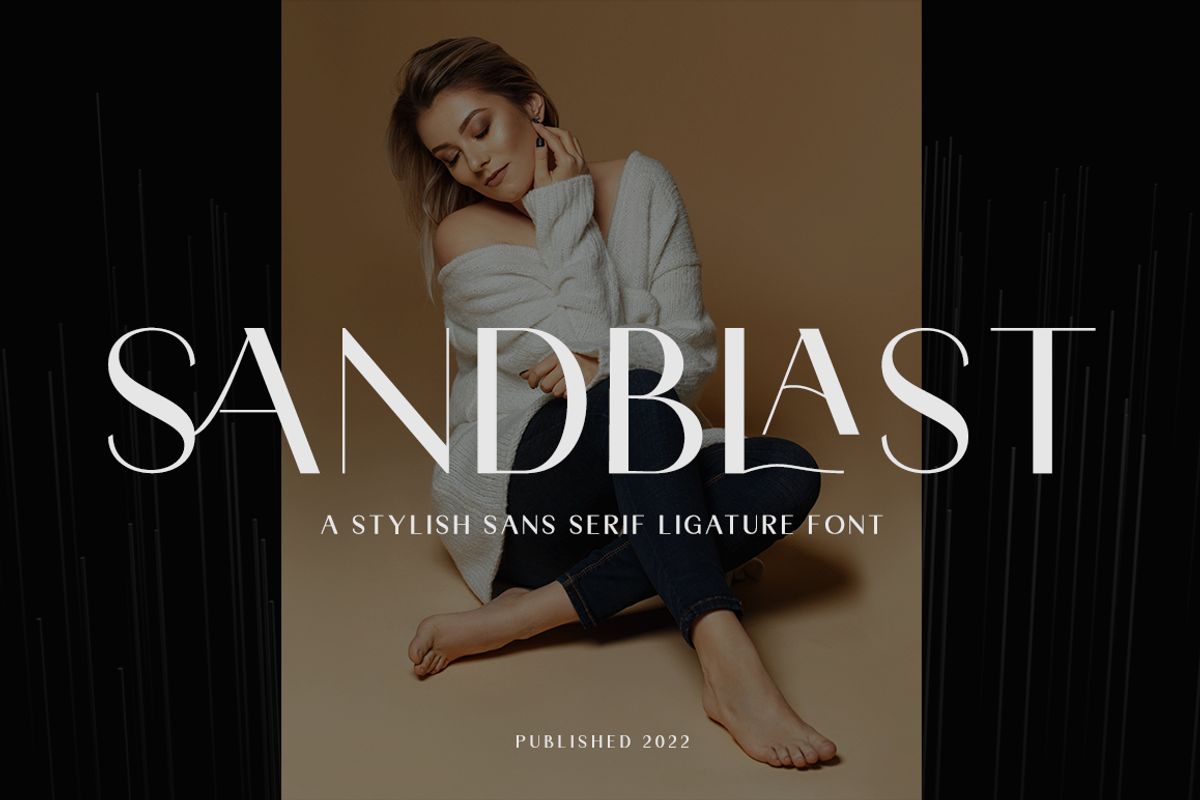 Sandblast - Fashion Font, a Serif Font by RockboyStd (Photo 1 of 12)