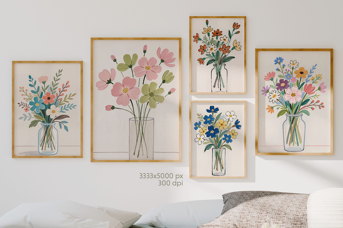 Dreamy floral posters, a Background Graphic by MixedArt (Photo 4 of 10)