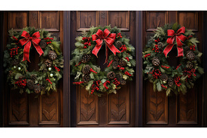 christmas holiday wreaths ai, a Holiday Photo by pikepicture