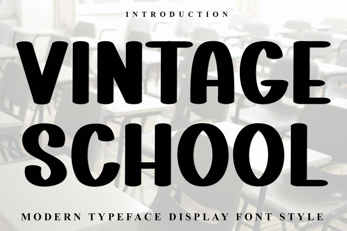 Vintage School, a Script Font by FreshTypeINK (Photo 1 of 8)