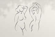 BODY - abstract one line art, an Illustration by Anna.Klets (Thumbnail 6 of 11)