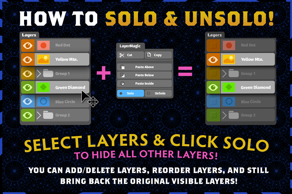 PS LayerMagic-Solo Layers and MORE, a Plug-in Add-On by Haäfe & Haph (Photo 4 of 5)