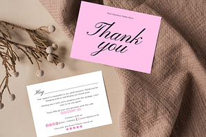 Minimal Thank You Card small Busines, a Card Template by Elegant_Studio44