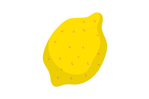Bright yellow lemon with texture