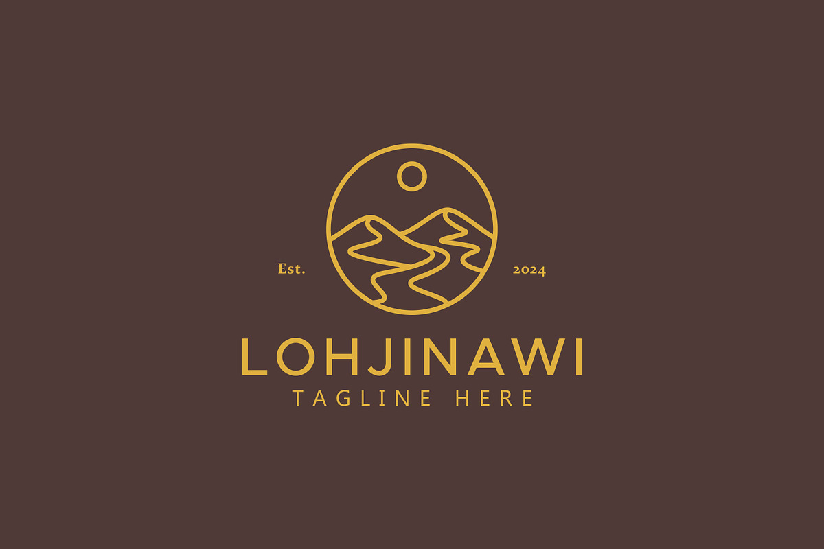Hiking Mountain Hill Logo Badge, a Branding & Logo Template by Signatoro (Photo 3 of 3)