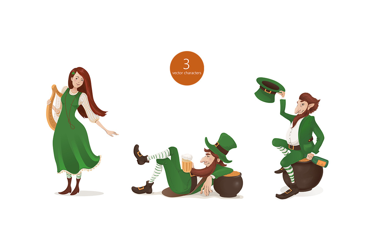 St. Patrick's day - watercolor set, an Object Graphic by KatsiarynaKa (Photo 7 of 12)