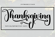 Thanksgiving, a Handwritten Font by FreshTypeINK (Thumbnail 1 of 8)