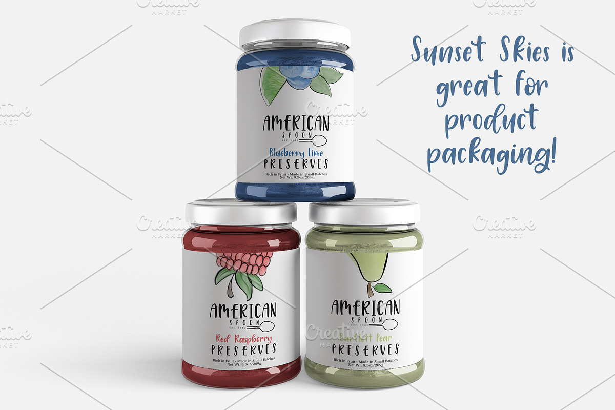 Sunset Skies Hand Lettered Font preview 6