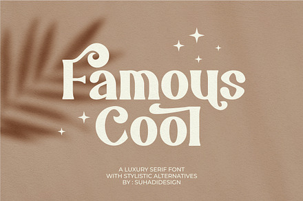 Famous Cool gorgeous typefaces, a Serif Font by suhadidesign