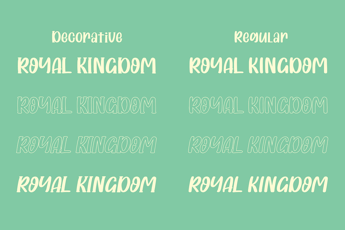 Royal Kingdom Family, a Serif Font by Crump Hand (Photo 2 of 8)