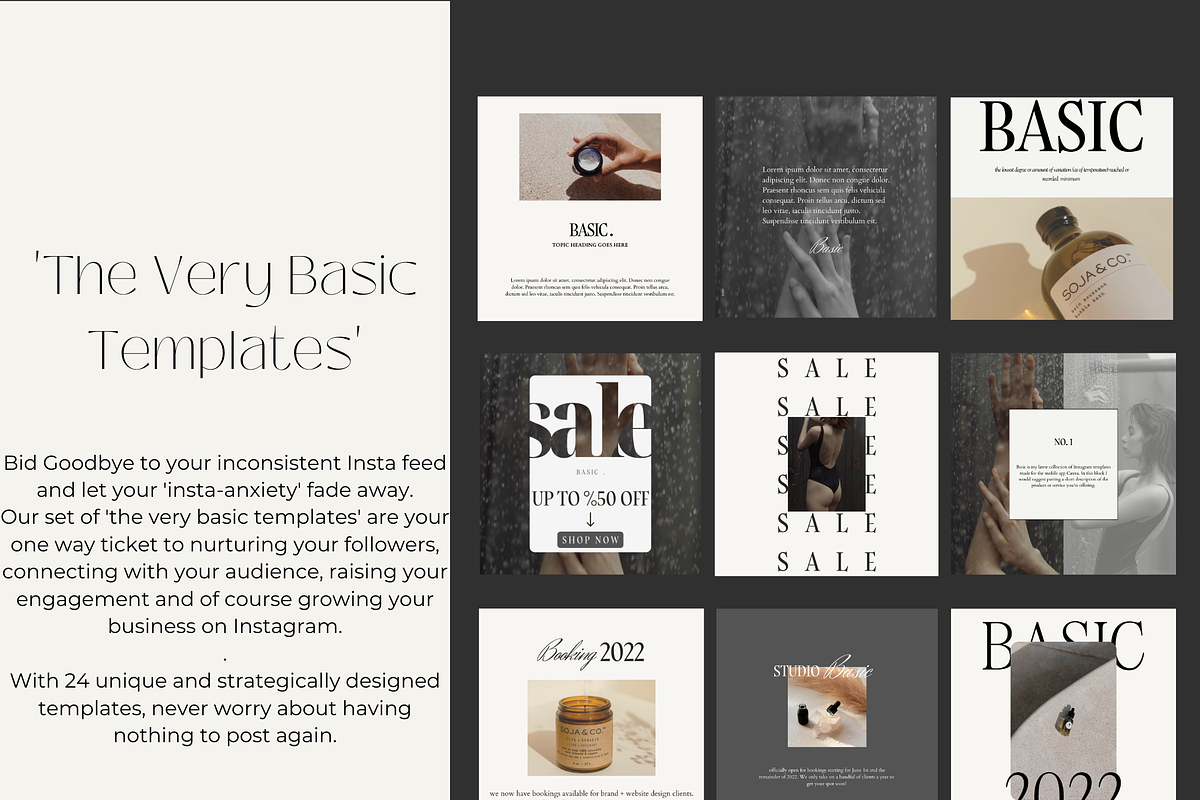 simplyBASIC | Instagram Templates, a Social Media Template by Simply Subtle Designs (Photo 2 of 5)