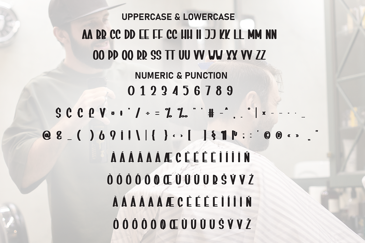 Barber Shop | Script Font, a Script Font by Scratchones (Photo 7 of 8)