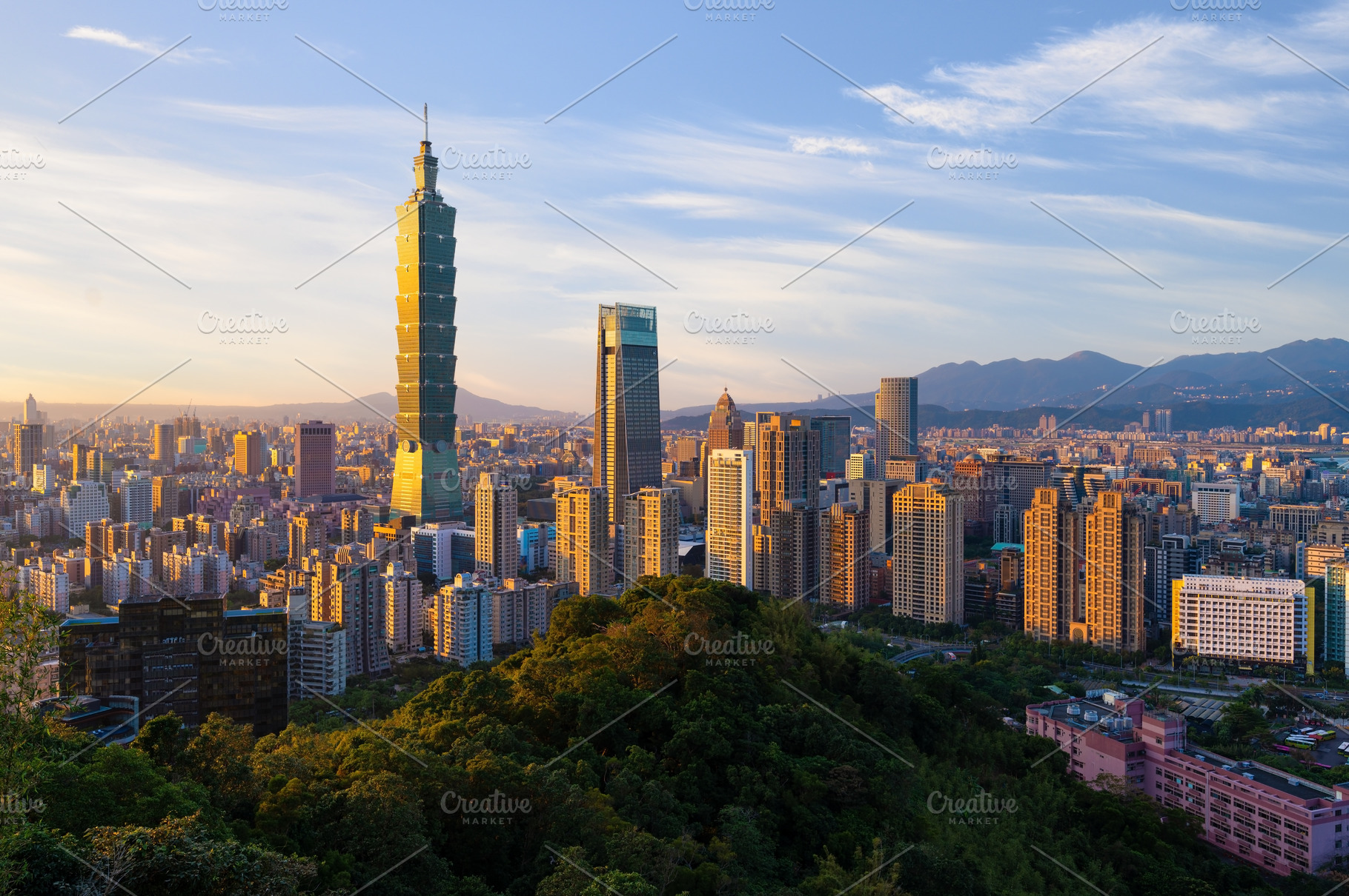 Taipei City skyline, an Architecture Photo by KHphotography