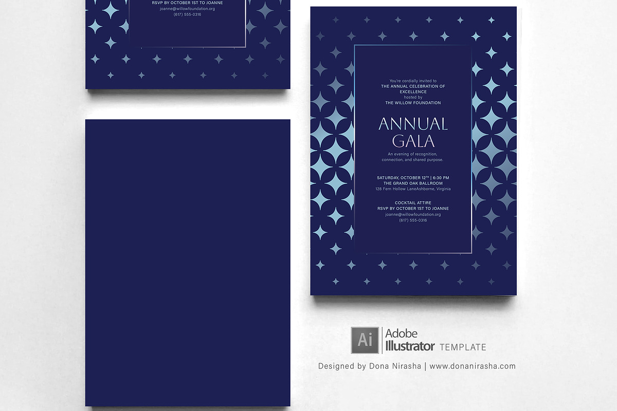 Gala Invite Adobe Temp - 35, a Design Template by BloomToLife By Dona (Photo 3 of 6)