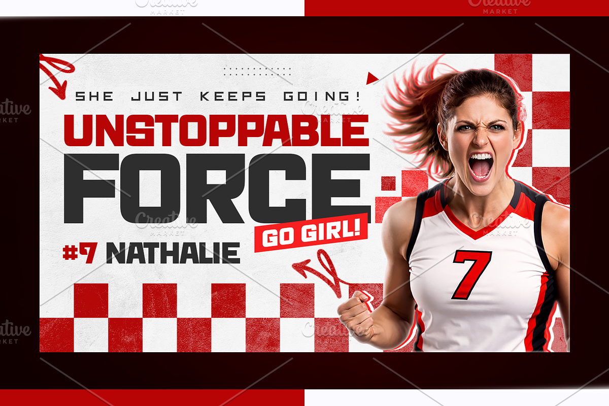 Volleyball YouTube Thumbnail Pack, a Social Media Template by OnurDemircan (Photo 3 of 6)