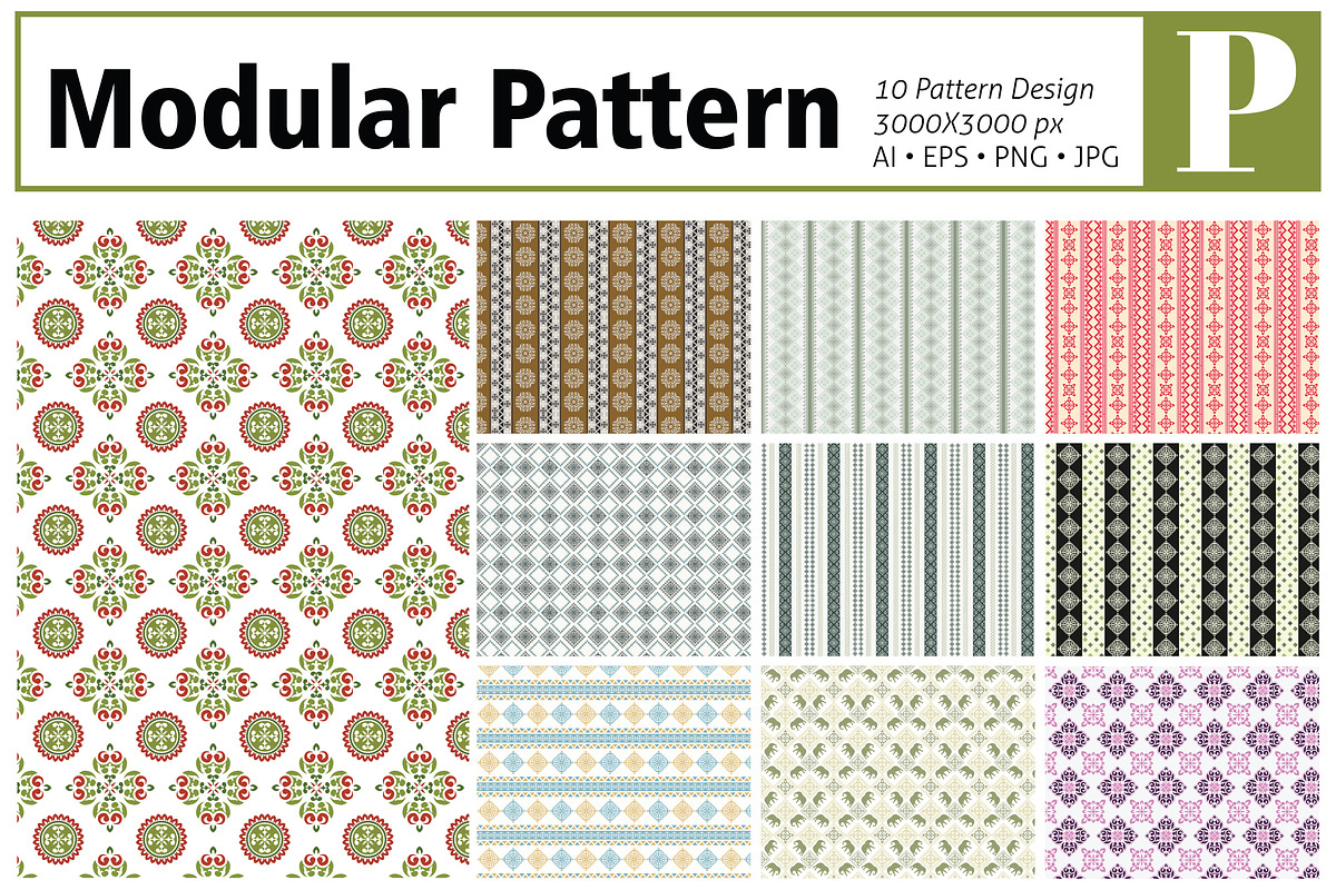 Modular Pattern, a Pattern Graphic by MSG Studio (Photo 1 of 11)