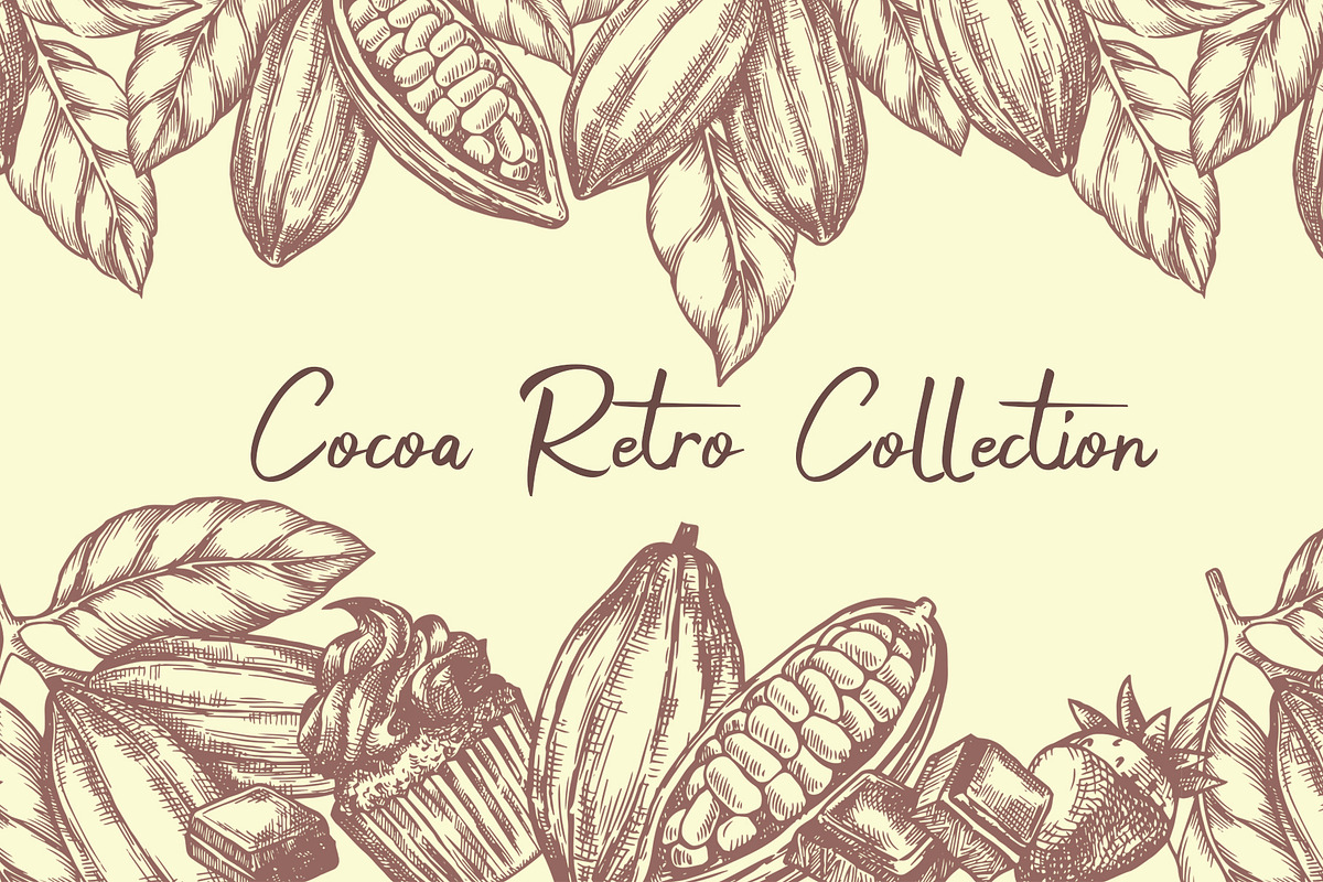 Cocoa. Retro Collection, a Food Illustration by made by Tanya (Photo 1 of 4)