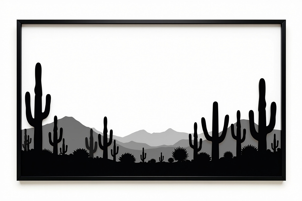Monochrome Desert Nature Silhouette, an Illustration by jahid234 (Photo 7 of 15)