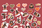Cats in love sticker pack, an Object Graphic by NataLyaroArt (Thumbnail 2 of 3)