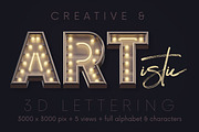 Urban Neon - 3D Lettering, a Graphic by MIIM (Thumbnail 4 of 8)