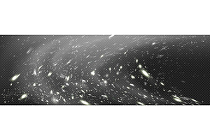 Snowfall sparkle and snowstorm flake, an Illustration by art PVP - market