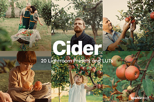 20 Cider Lightroom Presets and LUTs, a Preset Add-On by SparkleStock