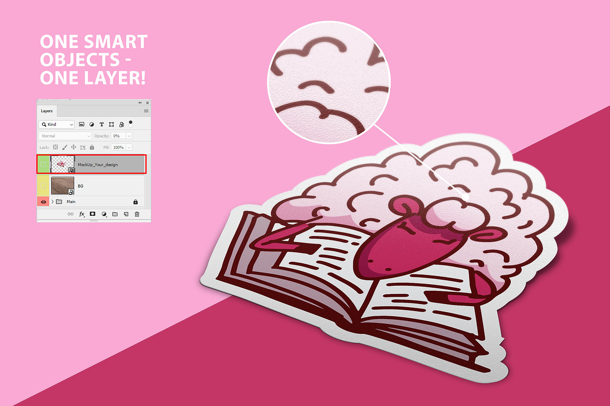 Stickers Mock-Up, a Packaging Mockup by Popova_Irina (Photo 3 of 4)