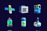 3D Medical Icons Collection, a Duotone Icon by Vectors Market (Thumbnail 7 of 10)