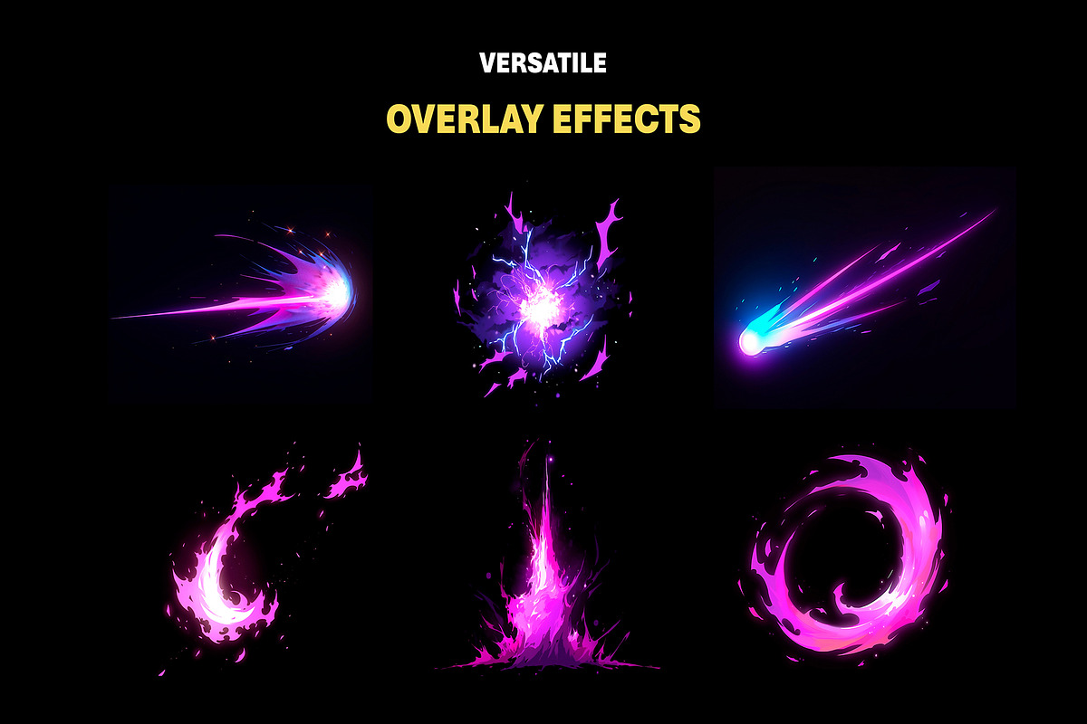 Stylized Dark Magic Overlay Effects, an Object Graphic by Mikel Blazgad (Photo 2 of 9)
