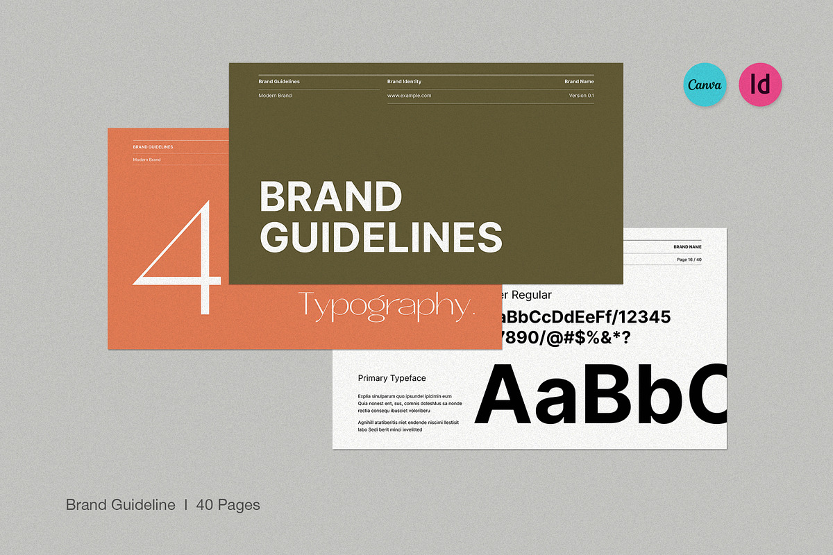 Brand Guidelines, a Templates & Theme by creathrivestudio (Photo 1 of 13)