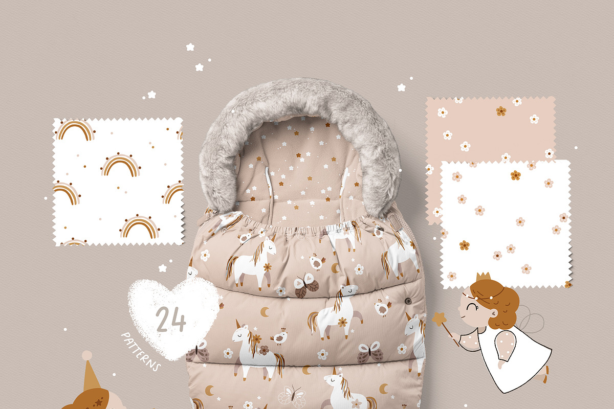 Fairy and Princess Kids collection, an Animal Illustration by tatiletters (Photo 8 of 12)
