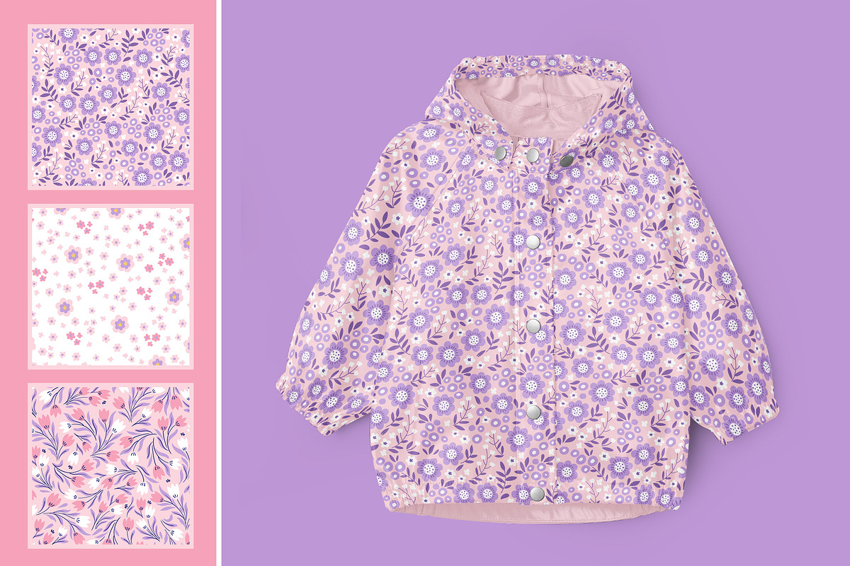 Flowers and Unicorns Patterns, a Pattern Graphic by Nataliia Toporovska (Photo 5 of 12)