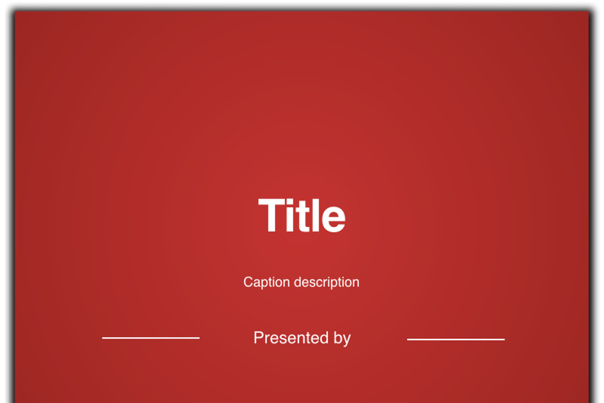 Bold Red Statement, a Presentation Template by Iconography - Pitch Deck (Photo 1 of 11)