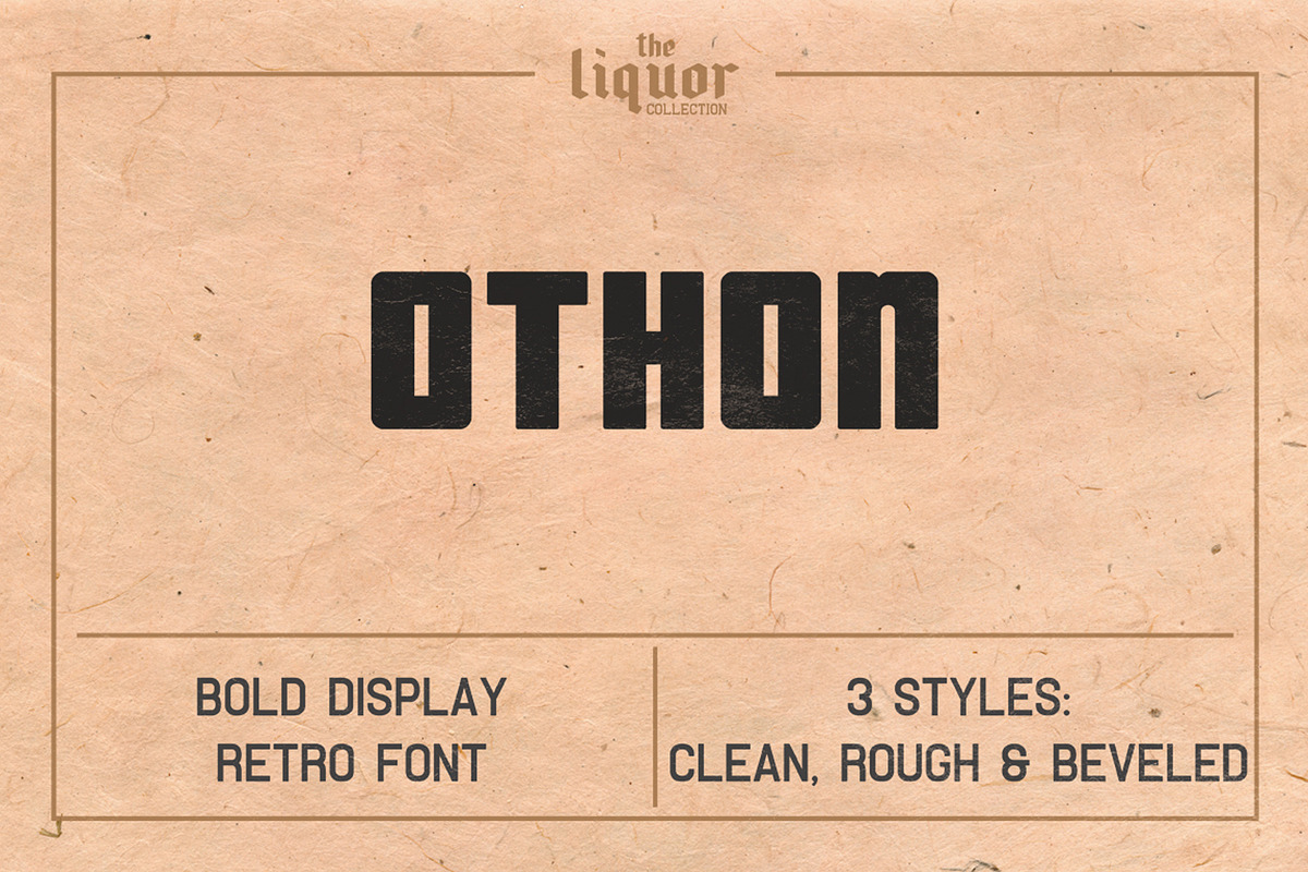 The Liquor Font Collection, a Sans Serif Font by Bart Wesolek (Photo 8 of 10)
