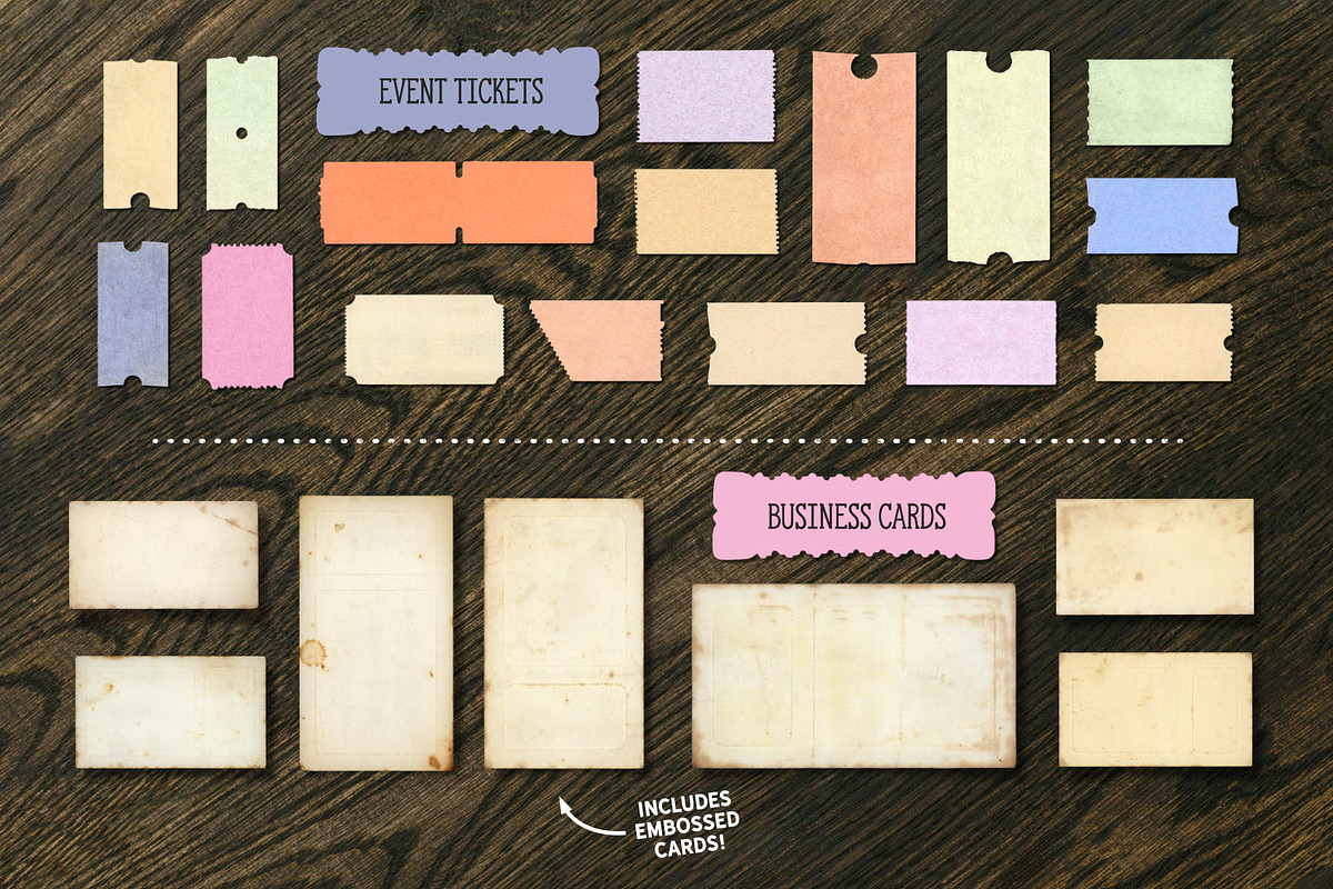 Vintage Paper Ephemera Archive, a Texture Graphic by The Artifex Forge (Photo 17 of 18)