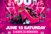 Girls Night Out Flyer, a Flyer Template by darkmonarch (Thumbnail 4 of 4)