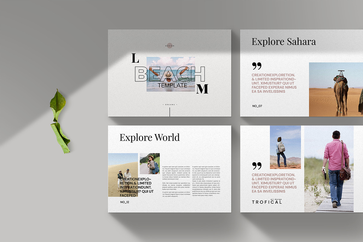 Beach Brochure Template, a Brochure Template by Creatiya Type (Photo 2 of 7)