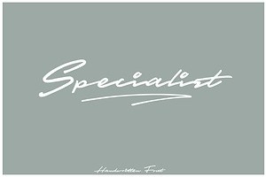 Specialist Handwritten Font