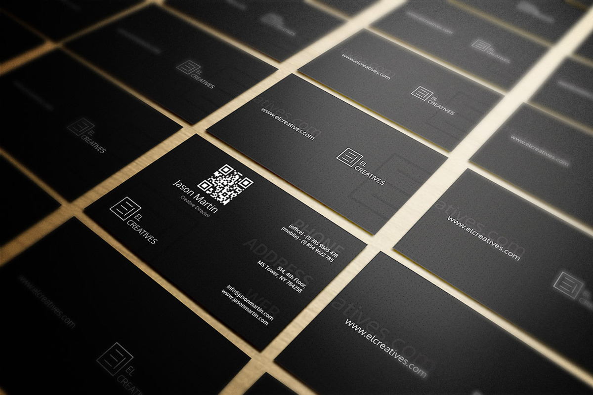 Clean Dark Business Card, a Business Card Template by bouncy (Photo 3 of 4)