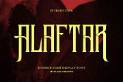 Alaftar Display Font, a Blackletter Font by Maulana Creative (Thumbnail 1 of 7)